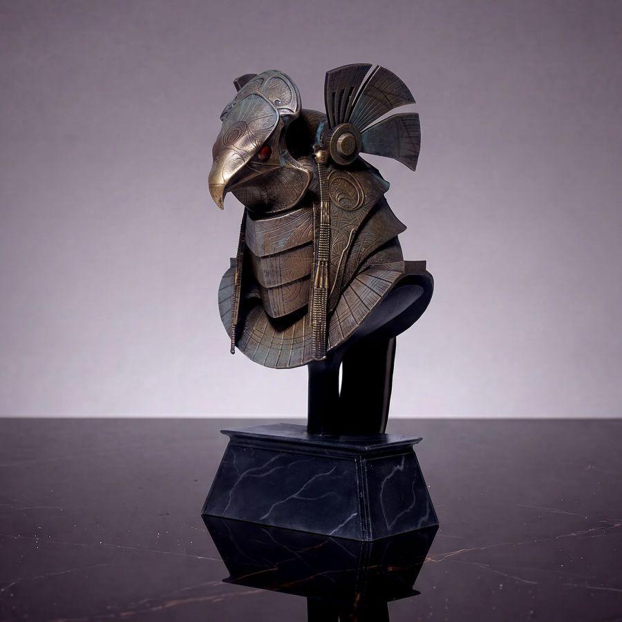 Stargate - Horus Guard Helmet on Base Desktop Replica