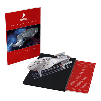 Star Trek: Voyager - U.S.S. Voyager NCC-74656 Diecast Ship & Book