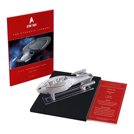 Star Trek: Voyager - U.S.S. Voyager NCC-74656 Diecast Ship & Book