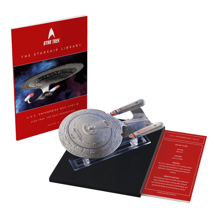 Star Trek: The Next Generation - U.S.S. Enterprise NCC-1701-D Diecast Ship & Book