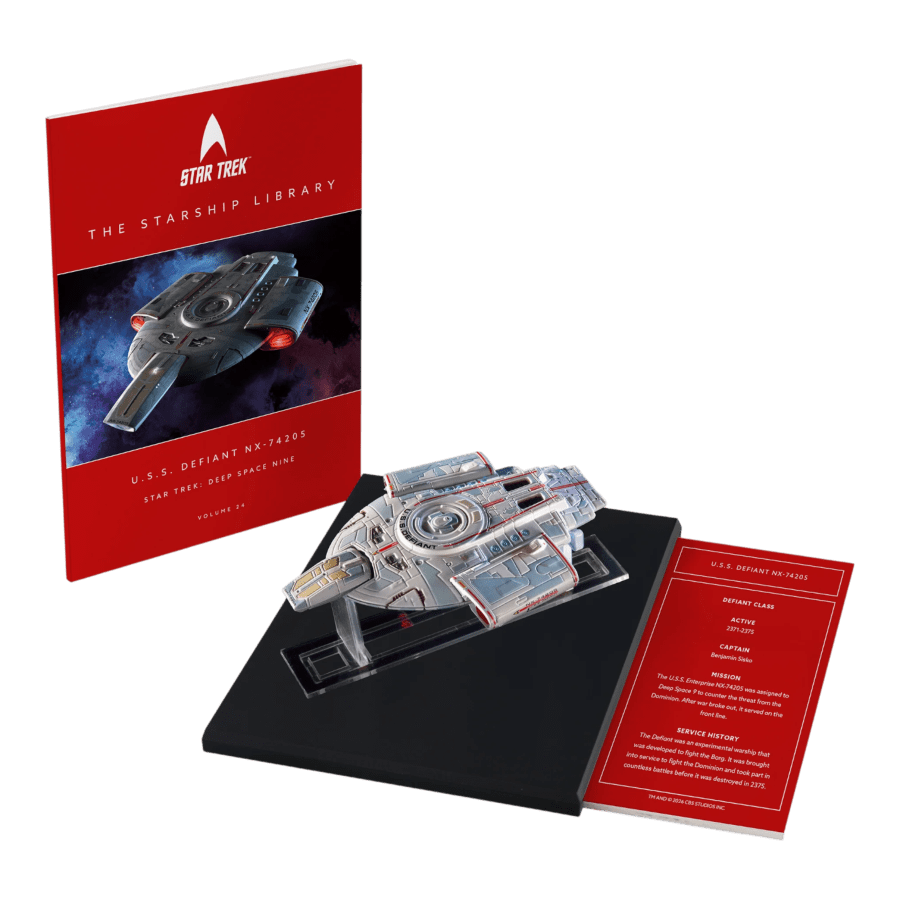 Star Trek: Deep Space Nine - U.S.S. Defiant NCC-74205 Diecast Ship & Book
