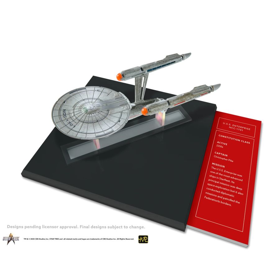 Star Trek: Strange New Worlds - U.S.S. Enterprise NCC-1701 Diecast Ship & Book
