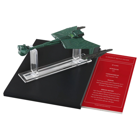 Star Trek: Discovery - Klingon D7 Battle Cruiser Die-cast Ship & Book