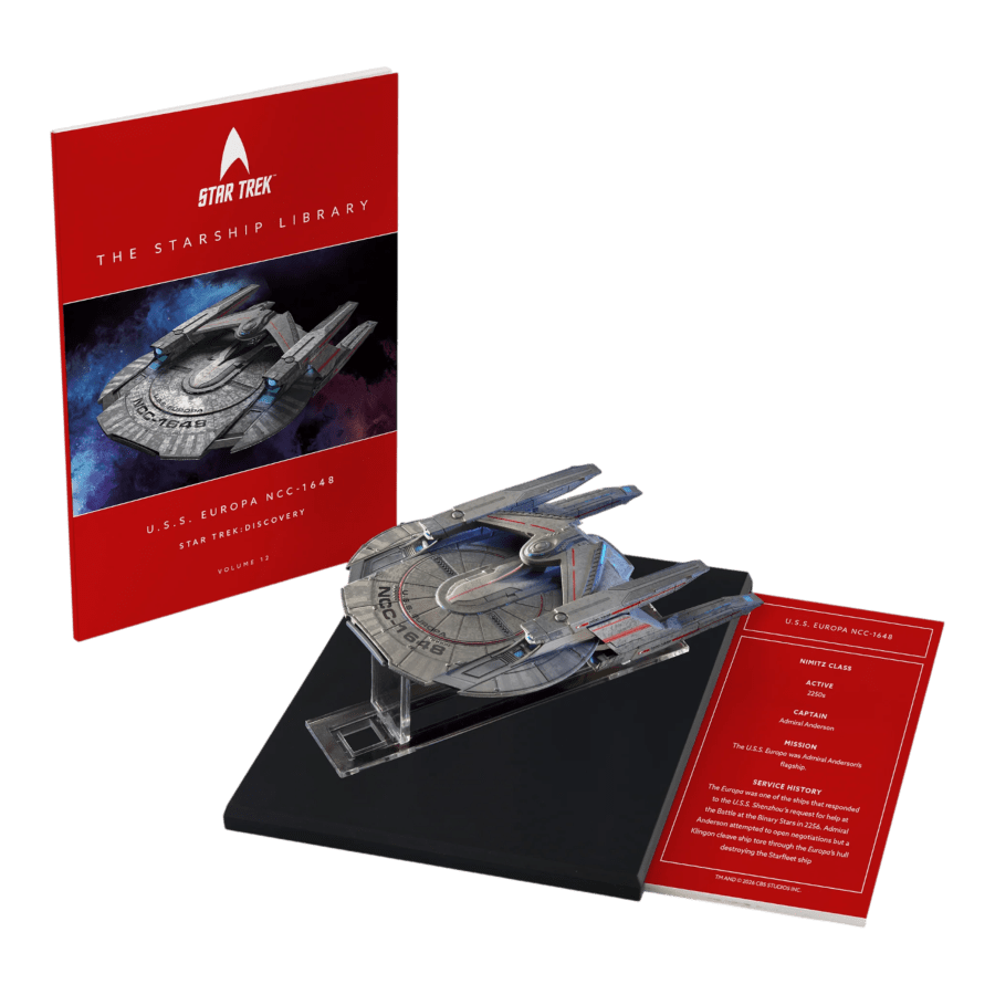 Star Trek: Discovery - U.S.S. Europa NCC-1648 Diecast Ship & Book