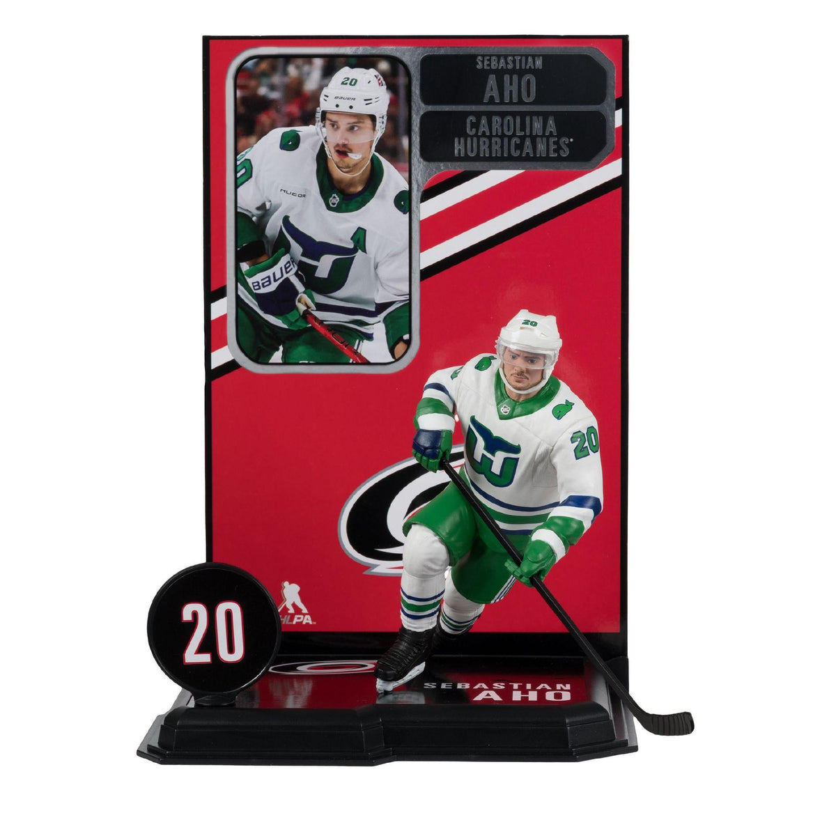 NHL - Sebastian Aho (Whalers Retro) Posed Figure