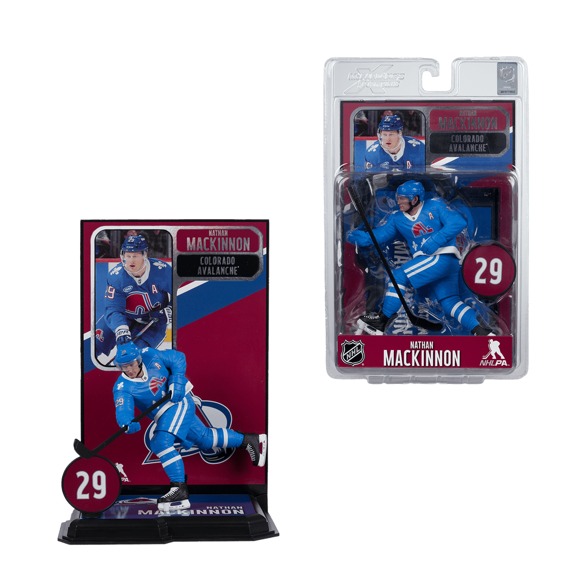 NHL - Nathan Mackinnon (Nordiques Retro) Posed Figure