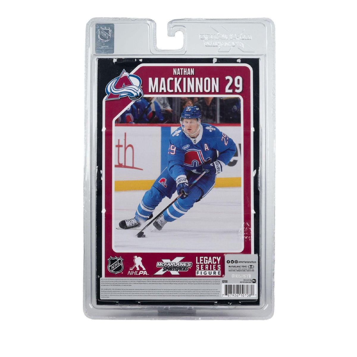 NHL - Nathan Mackinnon (Nordiques Retro) Posed Figure