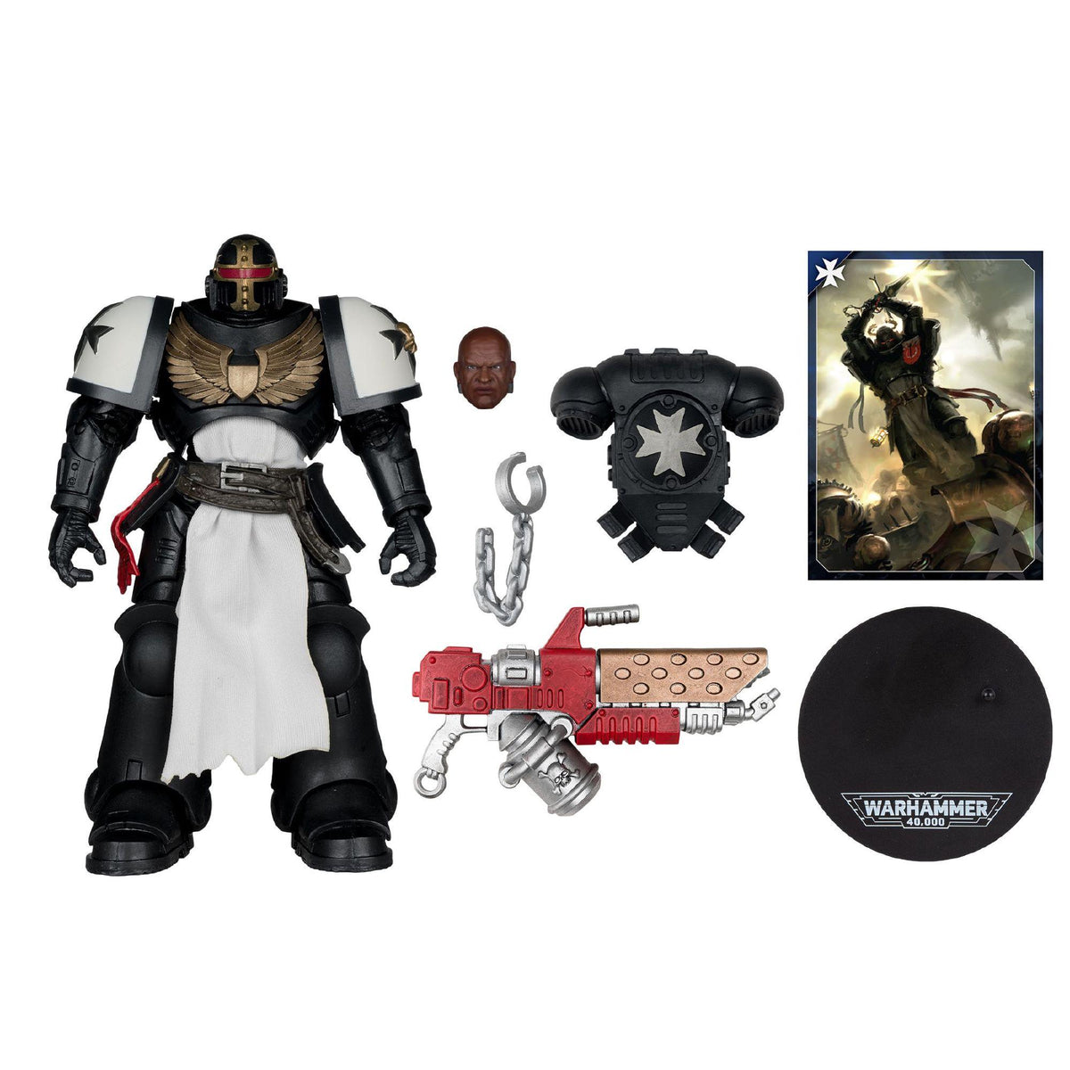 Warhammer 40,000 - Black Templar Primaris Crusader 7" Action Figure