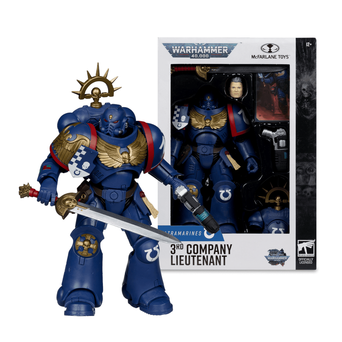 Warhammer 40,000 - Ultramarines 3rd Company Lieutenant 7" Action Figure