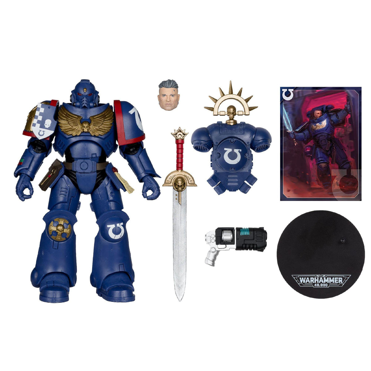 Warhammer 40,000 - Ultramarines 3rd Company Lieutenant 7" Action Figure