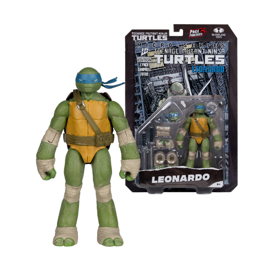 Teenage Mutant Ninja Turtles - Leonardo Page Punchers 5" Figure with Comic