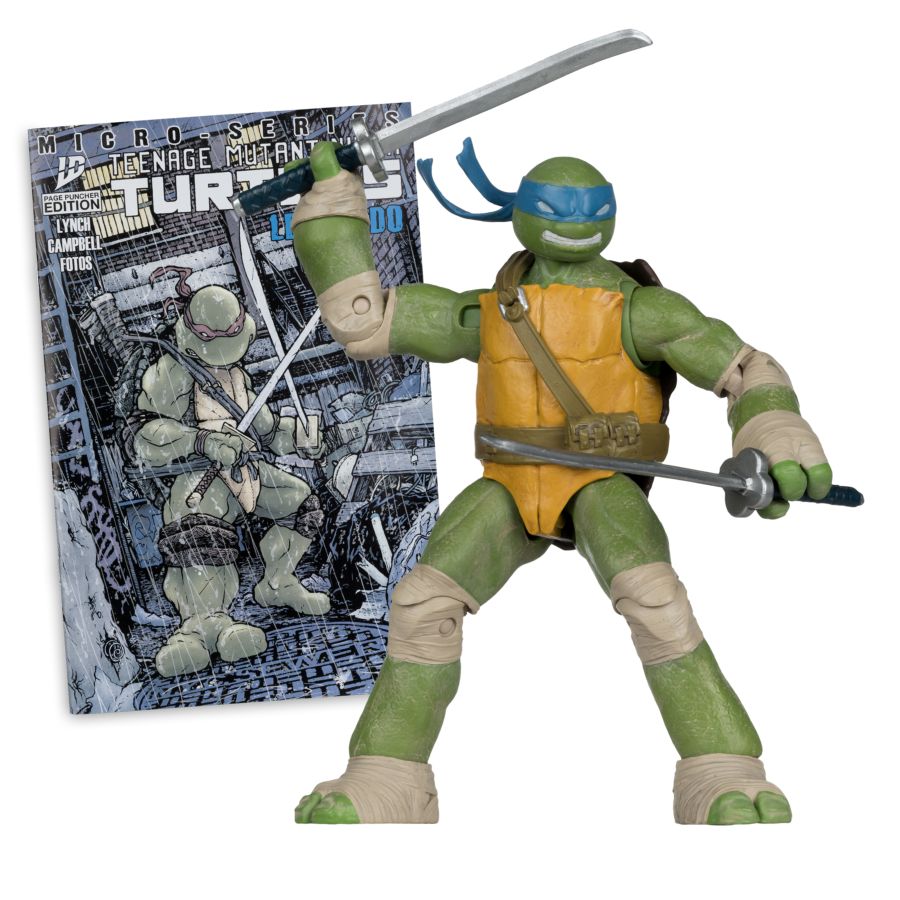 Teenage Mutant Ninja Turtles - Leonardo Page Punchers 5" Figure with Comic