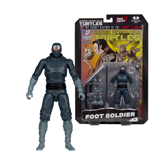 Teenage Mutant Ninja Turtles - Foot Soldier Page Punchers 5" Figure with Comic