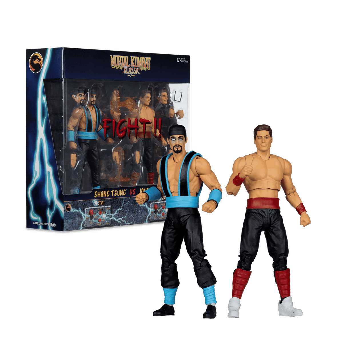 Mortal Kombat: Klassic - Shang Tsungs Vs Johnny Cage 7" Action Figure 2-Pack
