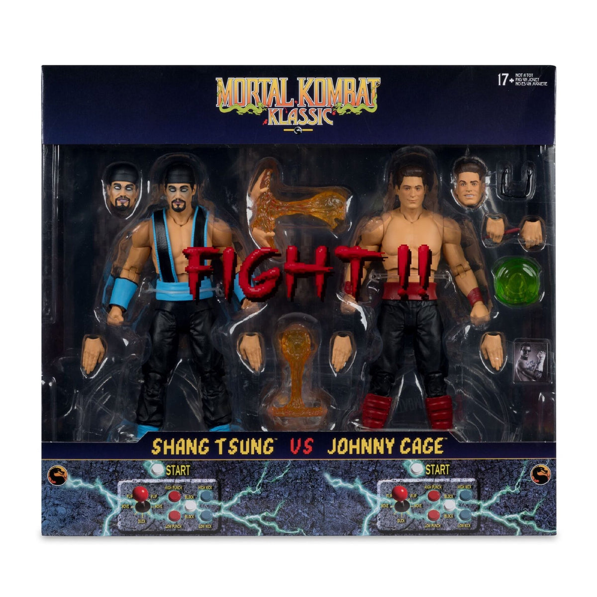 Mortal Kombat: Klassic - Shang Tsungs Vs Johnny Cage 7" Action Figure 2-Pack