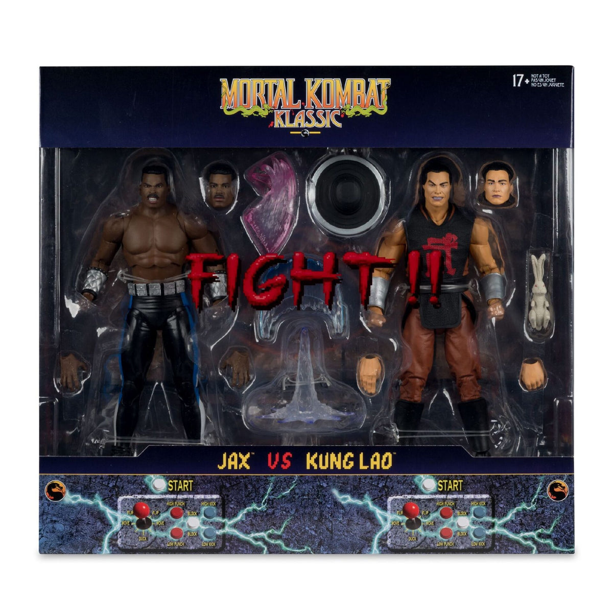 Mortal Kombat: Klassic - Jax Vs Kung Lao 7" Action Figure 2-Pack