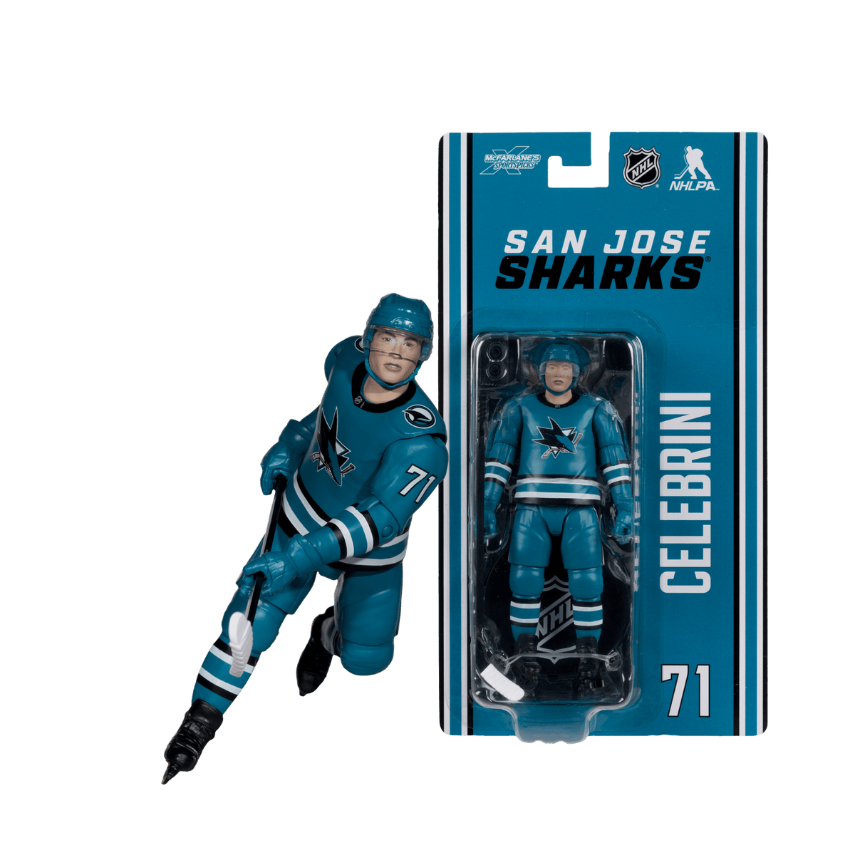 NHL - Macklin Celebrini (San Jose Sharks) 6" Articulated Figure