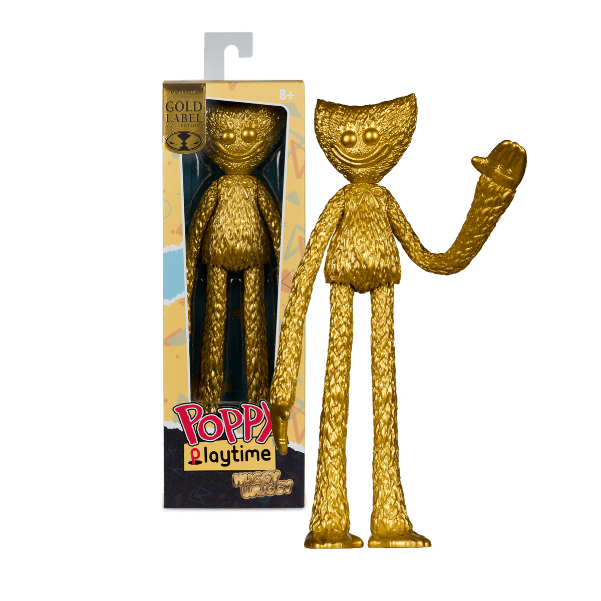 Poppy Playtime - Huggy Wuggy Gold (Gold Label) 12" Coffin Figure