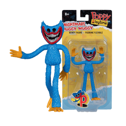 Poppy Playtime - Nightmare Huggy 4.5" Bendable Figure