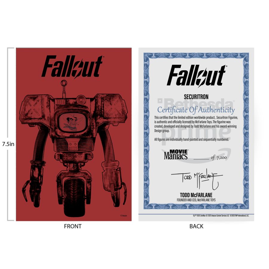 Fallout (TV) - Movie Maniacs (Season 2) Securitron 6" Posed Figure
