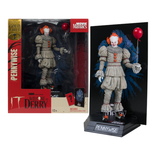 Welcome to Derry - Pennywise 6" Movie Maniacs Figure