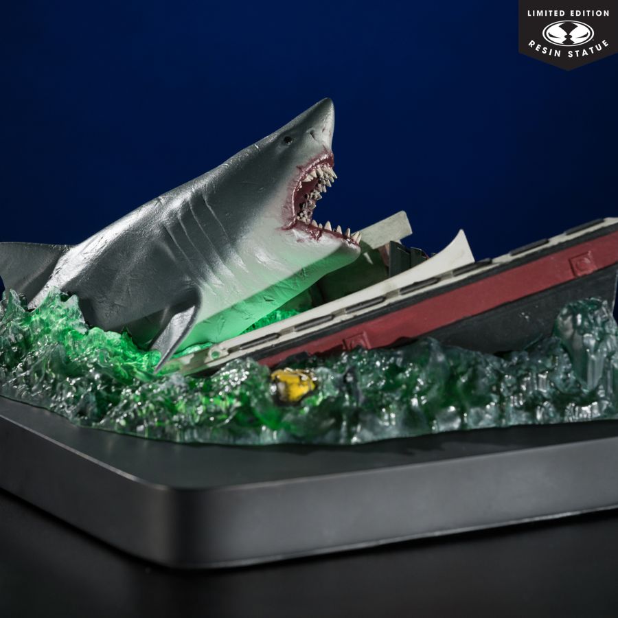 Jaws - Jaws Attacking Boat 50th Anniversary 1:48 Scale Resin Statue