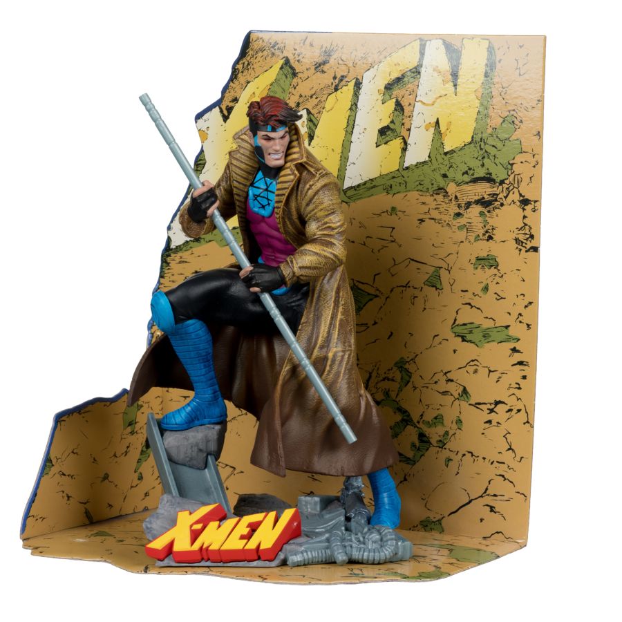 Marvel Comics - Gambit (X-Men 1) 1:10 Scale Collectible Figure with Scene