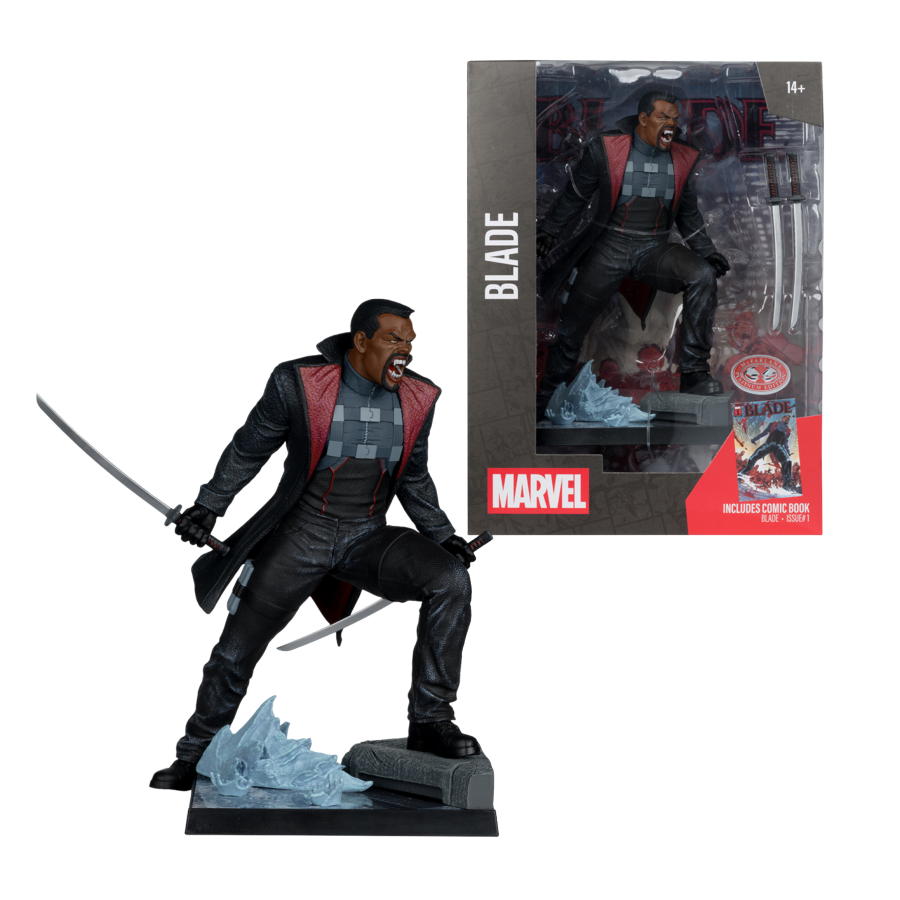 Marvel Comics - Blade with Comic (Blade #1) 1:6 Scale Figure