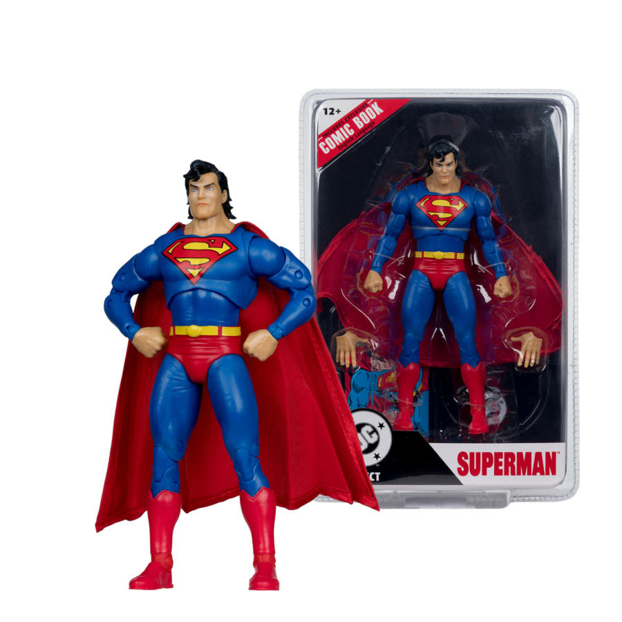 DC Direct - Superman (Zero Hour) 7" Figure With Comic