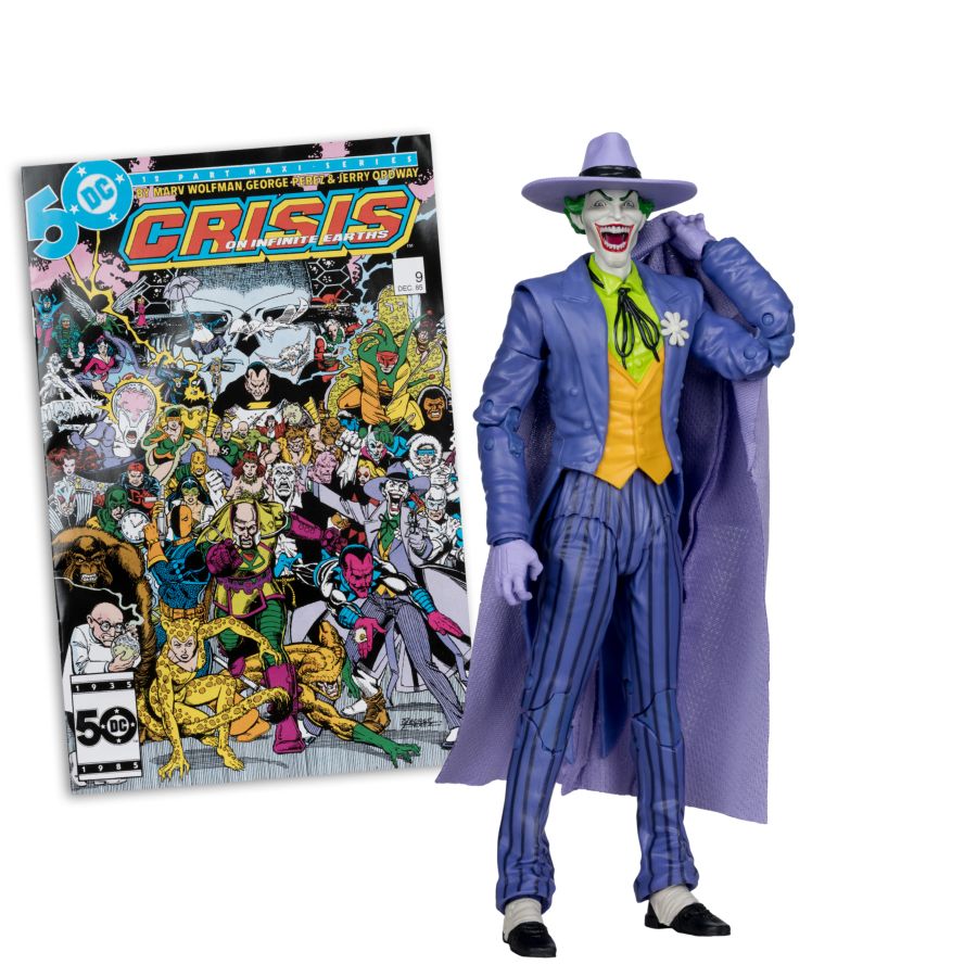 DC Direct - The Joker (Crisis On Infinite Earths) 7" Figure With Comic