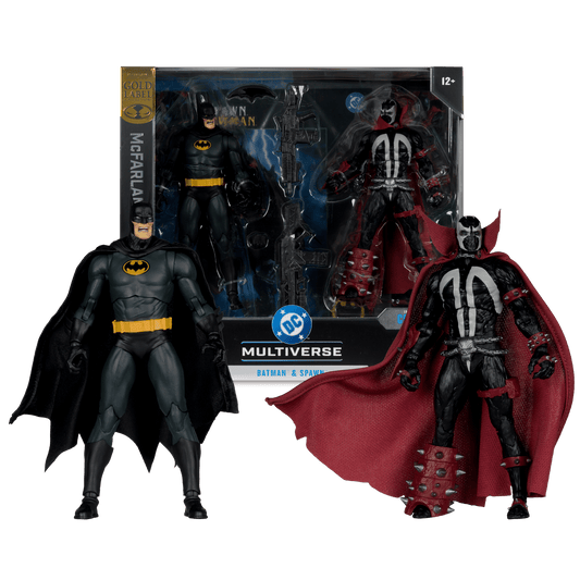 DC - Batman & Spawn (Fabric Cape) #8 Gold Label Collector Edition Action Figure 2-Pack