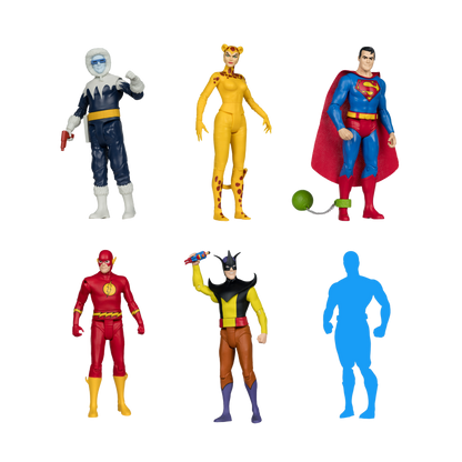 DC Comics - Super Friends Wave 13 Retro 6" Action Figure Assortment (6 Pieces)