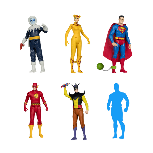 DC Comics - Super Friends Wave 13 Retro 6" Action Figure Assortment (6 Pieces)