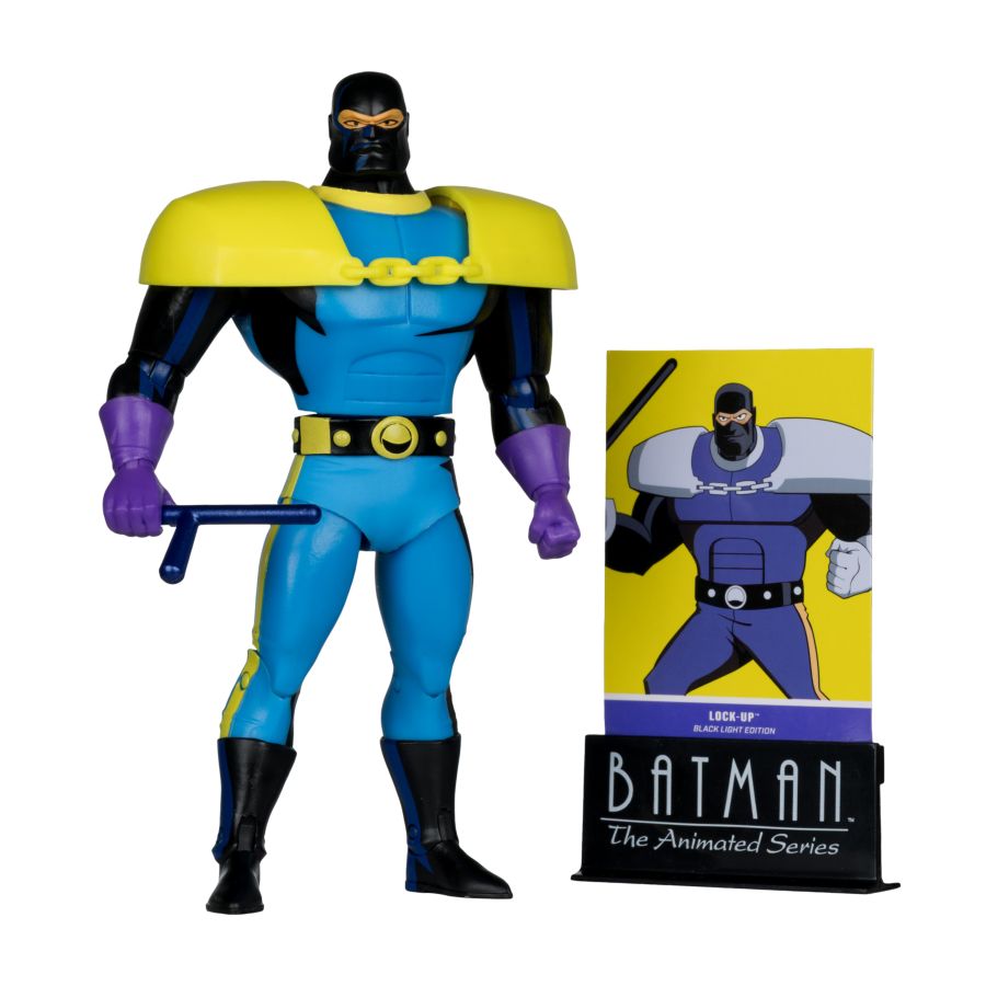 DC Comics - Lock-Up (Batman Animated Series) Black Light Gold Label Figure