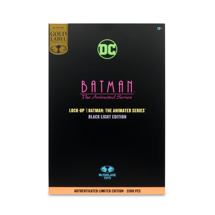 DC Comics - Lock-Up (Batman Animated Series) Black Light Gold Label Figure