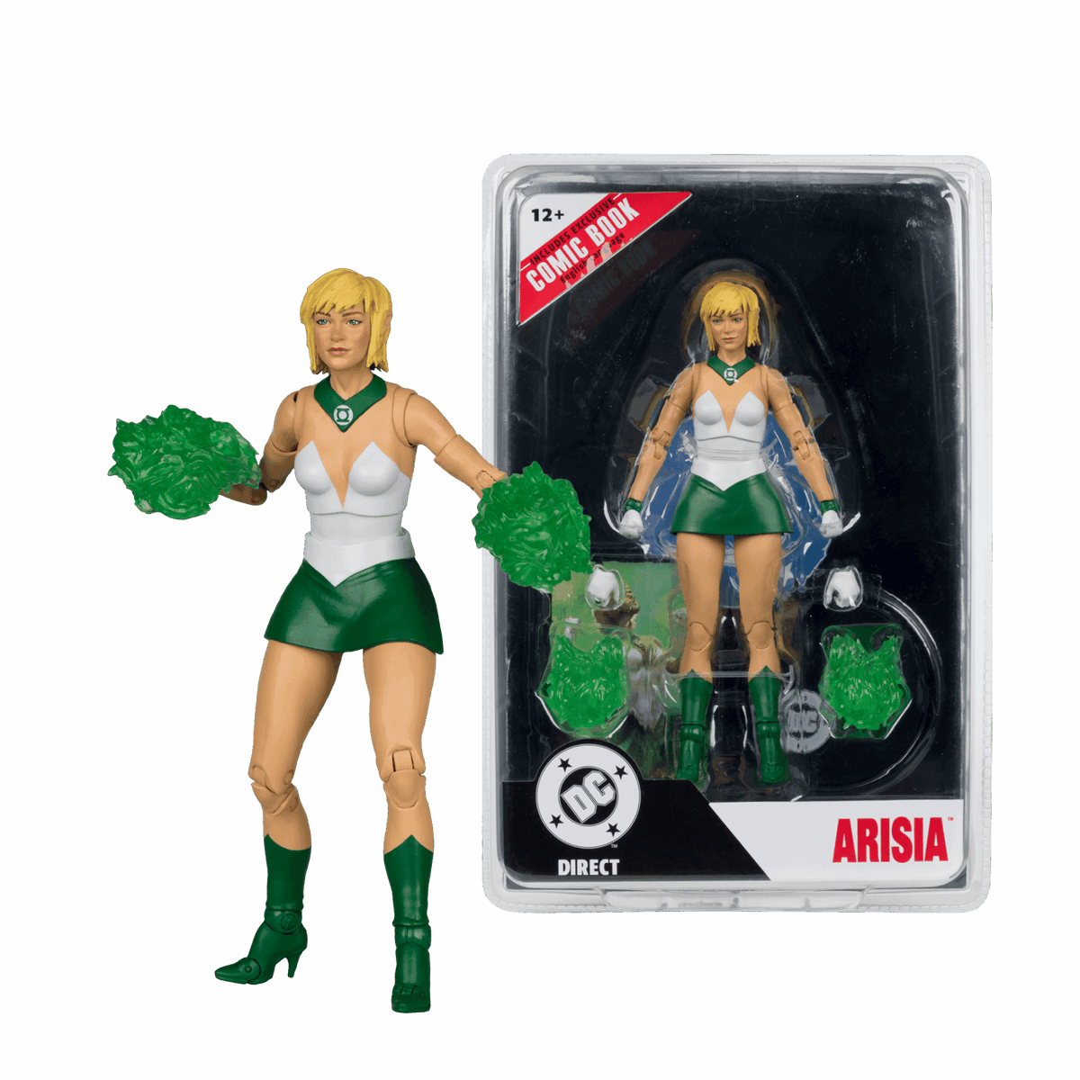 DC Direct - Arisia (Green Lantern Corps #47) Page Punchers 7" Action Figure with Comic