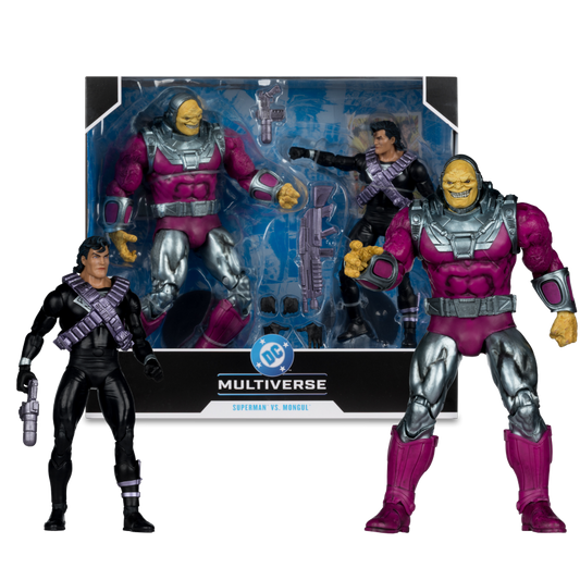 DC Multiverse - Mongul vs Kryptonian Suit Superman 7″ & MegaFig 2-Pack