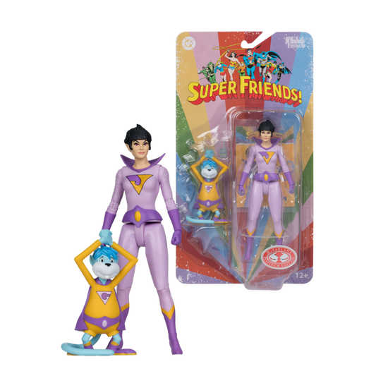 DC Comics - Jayna And Gleek 6" Retro Super Friends Figure (Chase)