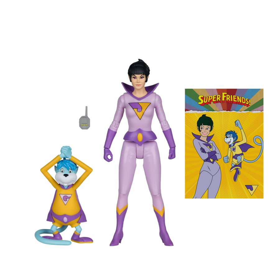 DC Comics - Jayna And Gleek 6" Retro Super Friends Figure (Chase)