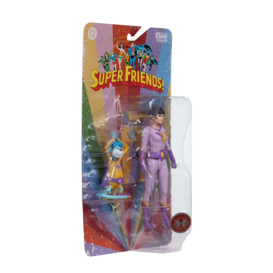 DC Comics - Jayna And Gleek 6" Retro Super Friends Figure (Chase)