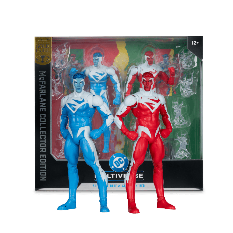 DC Multiverse - Superman Red Vs Superman Blue (Gold Label) Collector Edition 2-Pack