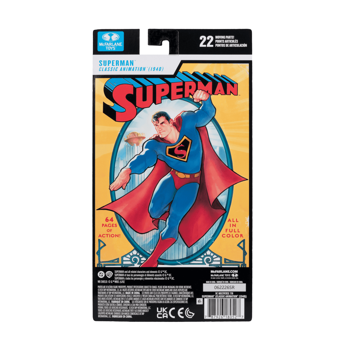 DC Multiverse - Superman (Classic Animation 1940) 7" Action Figure