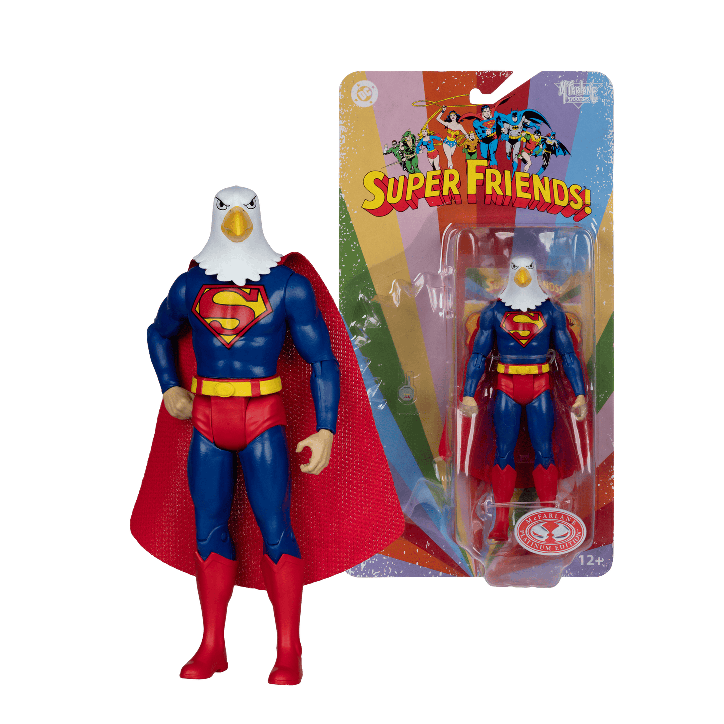 DC Comics - Warpland Superman (Chase) Super Friends Retro 6" Action Figure