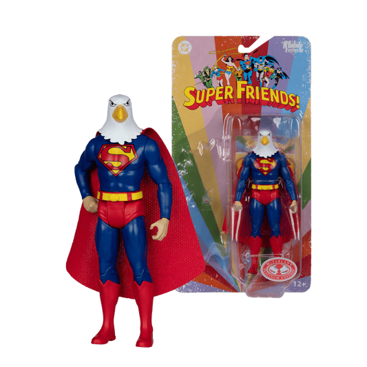 DC Comics - Warpland Superman (Chase) Super Friends Retro 6" Action Figure