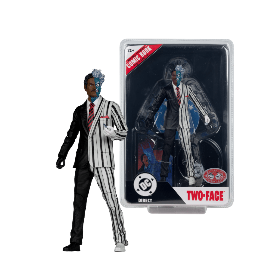 DC Direct - Two-Face 7" (1995)(Chase) Page Punchers 7" Figure with Comic