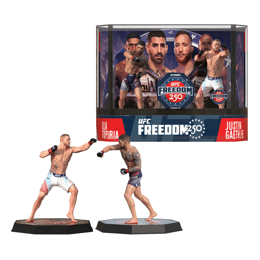 UFC - Ilia Topuria & Justin Gaethje Posed Figure 2-Pack