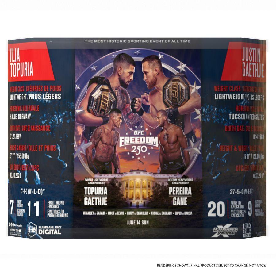 UFC - Ilia Topuria & Justin Gaethje Posed Figure 2-Pack