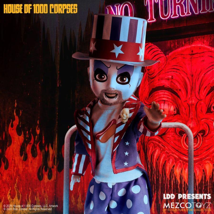 Living Dead Dolls Presents - House of 1000 Corpses Captain Spaulding 10" Doll