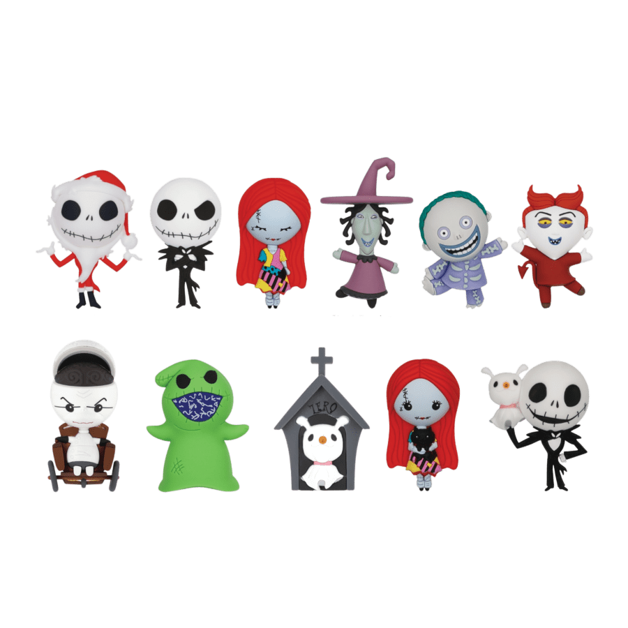 The Nightmare before Christmas - 3D PVC Foam Bag Clips Series 4 Blind Bag (Display of 24)