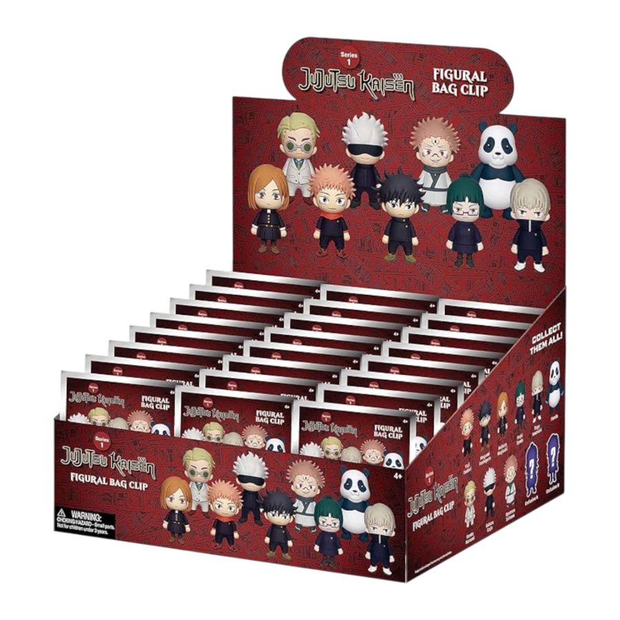 Jujutsu Kaisen - 3D PVC Bag Clips Blind Bag (Display of 24) (Series 1)